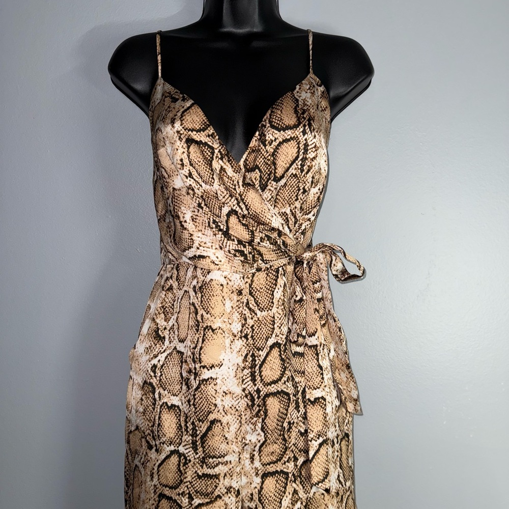 AQUA Snake Print Dress